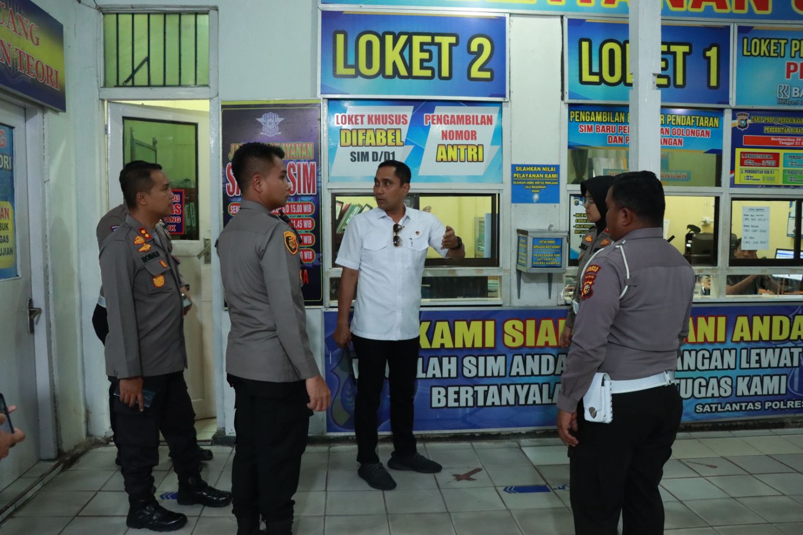 Kapolres Kampar  Sambut Kunjungan Tim Verifikasi Pelayanan Publik Dari Kemenpan RB